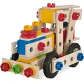 Eichhorn/Heros 100039027 - Constructor groÃe Lok, 100-teilig - Holz-Konstruktionsset - 4 Verschiedene Modelvarianten baubar - Made in Germany