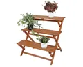 GartenHero Pflanzentreppe Blumentreppe Holz Blumenregal Gartenregal Blumenständer Pflanztreppe