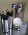 Gastro-Kaffeemaschine inkl. 2. Pumpkanne + 500 Korbfilter + Meßbecher