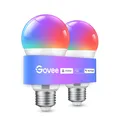 Govee Smart Glühbirne E27, WLAN LED Lampe RGBWW kompatibel mit Mehrfarbig 
