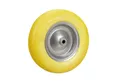 relaxdays Schubkarren-Rad Schubkarrenrad 4.80 4.00-8 aus Vollgummi, Gelb-Grau