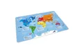 nikima Platzset stabiles Vinyl Tischset - Weltkarte Kinder Platzset abwaschbar, (1-St)