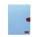 Lobwerk Schutzhülle für Apple iPad Pro 2017 und iPad Air 3 2019 mit 10.5 Zoll Denim Skin Smart Case Book Cover Hülle Etui Tasche