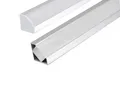 ENERGMiX LED-Stripe-Profil 2 Meter Alu Profile Alu Schiene Profil mit Milchglas Abdeckung Kanal, Streifen Profil Kanal Leiste 200cm inkl. Clips und Endkappen