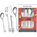 Ritzenhoff Breker Kinderbesteck Feuerwehrmann, Silber, Metall, 4-teilig, 23x3x15 cm, Füttern, Kinderbesteck