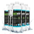 BiOHY Intensivreiniger Universal (6x1l Flasche) + Dosierer | Hochleistungs-INDUSTRIEREINIGER | Grundreiniger ideal für Hochdruckreiniger, schaumarm | Schmutzbrecher & Kraftreiniger