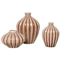 Broste Copenhagen Amalie Vase 3er Set Fawn