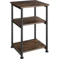 tectake Beistelltisch, Rost, Holzwerkstoff, Beton Optik, 34x59x30 cm, Wohnzimmer, Wohnzimmertische, Beistelltische