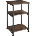 Beistelltisch Memphis 34x30x59cm Industrial Holz dunkel, rustikal B-Ware
