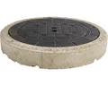 Schachtabdeckung Kl. B 125 ohne Lüftung inkl. Betonring -rund-