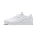 PUMA Damen Carina 3.0 Sneaker, Puma White Puma Gold, 40 EU