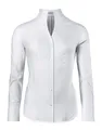 Vincenzo Boretti Bluse, modern-fit/leicht tailliert, Kelchkragen, Soft Oxford - bügelleicht weiß 42