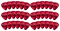 Rocktile Plektren Red Tortoise Heavy 36er Pack - Stärke “Heavy” (1,1 mm) - Traditionelle Teardrop-Form - Material: Zelluloid - Rot