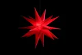 Sterntaler® Dekostern 18 Zacker 65, Dekostern Weihnachtsstern 18-Zacker Faltstern Kunststoff Rot