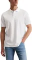 Marc OߴPolo Herren Kurzarm-Poloshirt aus Bio-Baumwolle Regular Fit, Weiß (White), XXL