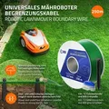 ECD Germany Begrenzungskabel Kabelverbinder Kabel für Mähroboter 250m Draht mit 800 Erdnägel