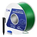 ECD Germany 250m Universal Begrenzungskabel für Mähroboter + 800 Erdnägel, 12 Kabelverbinder, Kupfer verzinnt, Begrenzungsdraht für Rasenmäher Rasenroboter, Kompatibel mit Gardena Bosch Husqvarna Worx