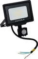 LUXULA LED-Fluter mit Bewegungsmelder, EEK: F, 20W, 2000lm, 3000K, schwarz