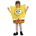 Funidelia Kostüm SpongeBob Schwammkopf Kostüm für Kinder, Ausgepolstertes Kostümoberteil mit Aufdruck gelb 140-152