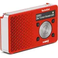 TechniSat Digitradio 1 SWR3-Edition DAB Radio (klein, tragbar, mit Lautsprecher, DAB+, UKW, Favoritenspeicher, Direktwahltaste zu SWR3, 1 Watt RMS) rot/silber