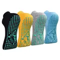Yoga Socken Anti Rutsch Socken (4 Paare) für Damen Pilates Yoga Barre Tanz