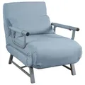Mid.you Schlafsessel, Blau, Metall, 64x95x78 cm, Liegefunktion, Wohnzimmer, Sessel, Schlafsessel