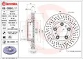 2x BREMBO Bremsscheibe 09.C880.11 für PORSCHE