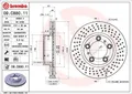 2x BREMBO Bremsscheibe Vorderachse für PORSCHE