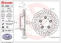 2X 09.C880.11 BREMBO Bremsscheibe für PORSCHE