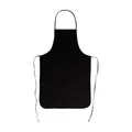 Kochschürze aus Baumwolle Gastroschürze 60cm Bistroschürze schwarze Grillschürze
