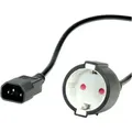 19.99.1117 Kaltgeräte Adapterkabel Schwarz 0.30 M - Value