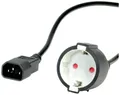 Value 19.99.1117 Kaltgeräte Adapterkabel Schwarz 0.30m