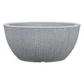 Scheurich Barceo Bowl 40, Pflanzschale/Blumentopf/Pflanzenschale, rund, Farbe: Stony Grey, hergestellt mit recyceltem Kunststoff, 10 Jahre Garantie, für den Außenbereich, 18