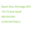 Bosch Akku-Stichsäge GST 12V-70 Solo-Gerät 06015A1002 (3165140770521)