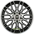 4x CMS C25 diamond black 8x19 ET40 - LK5/114.3 ML67.2 Felge Alu