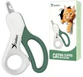 Candure Katzennagelknipser Für Haustiere Fachmann Klauenpflege Katzennagelschere Für Hunde, Kaninchen, Welpe, Ratten (Weiß/Grün, Klein (XS))