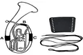 Gewa 720591 Handschutz Leder Tenorhorn, Teil C, Schnürverschluss