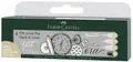 4 FABER-CASTELL Tuschestift PITT artist pen, 4er Etui