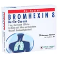 BROMHEXIN 8 Berlin Chemie überzogene Tabletten 20 St.