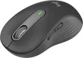 Logitech Signature M650 L Kabellose Maus - für große Hände, Leise Klicks - Grau
