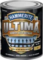 Hammerite Metallschutzlack Ultima Matt, Hochwertiger Schutzlack für alle Metalle im Außenbereich, Tiefschwarz, RAL 9005, 750 ml