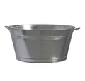 Siena Garden Pflanzkübel Zinkwanne, silber, Ø 51 x 25 cm Stahlblech, verzinkt