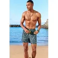 Bruno Banani Badeshorts mit Animalprint blau S (46/48)