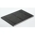 Aco - Schuhabstreifermatte Alu Schwarz, Mit Gummistreifen, 60 X 40 Cm Schuhabstreifer