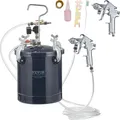 VEVOR Druckbehälter Farbbehälter Sprühfarbe Drucktopf 10 L Drucktank, 60 psi Lackierpistole Farbbehälter  52 x 32 cm Spray Paint Pressure Pot Tank Paint Container Farbspritzpistolen Lacken, Flecken