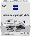 ZEISS Brillenreinigungstücher mit Alkohol zur Reinigung von Brillengläsern, 200x