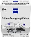ZEISS Brillen-Reinigungstücher mit Alkohol 200 Stück NEUE REZEPTUR
