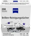 ZEISS Brillen-Reinigungstücher mit Alkohol 200 Stück einzeln verpackt ohne OVP