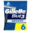 Gillette Blue3 Smooth Einwegrasierer Männer 6er Pack Nassrasur Bartpflege
