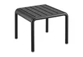 Spetebo Beistelltisch Garten Beistelltisch quadratisch schwarz Belastbarkeit bis 50 kg (Anzahl, 1-St., Stück), Wetterfest und UV-beständig